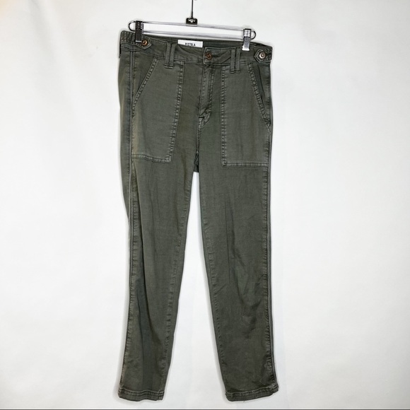 Pistola | Mara Straight Leg Capri Green Pant S - Picture 1 of 6